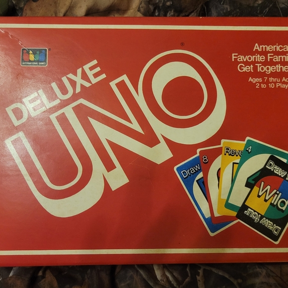 Vintage Deluxe UNO Card Game International 1986 Card Tray Instructions No. 3001 - Picture 1 of 4